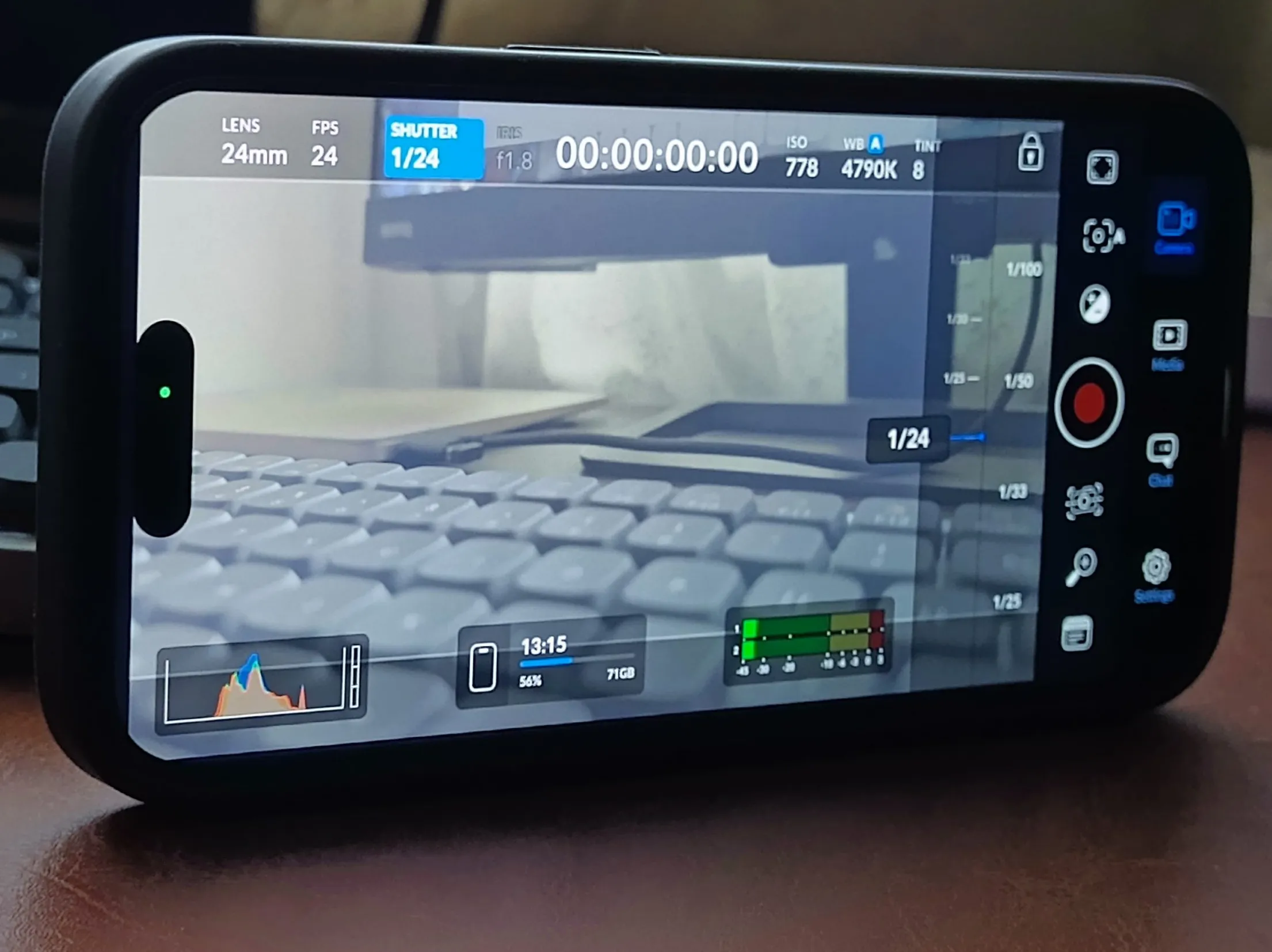 Blackmagic camera allows for greater flexibility on high-end phones like the iPhone 15 Pro.