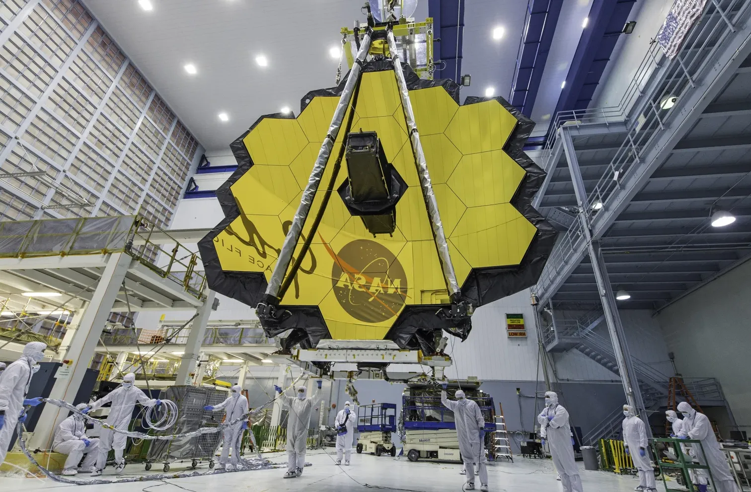 The James Webb Space Telescope (Image credit: ASSOCIATED PRESS)